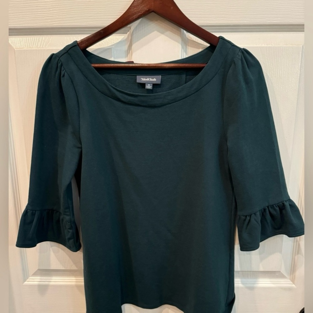 ModCloth Cotton Blend Spiffed Up Sunday Pullover Size Small